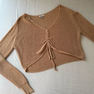Women's Tan Knit Top